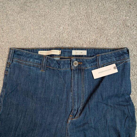 Anthropologie Pilcro & the Letterpress Wide Leg Jeans, Size 30, Blue - Picture 3 of 5